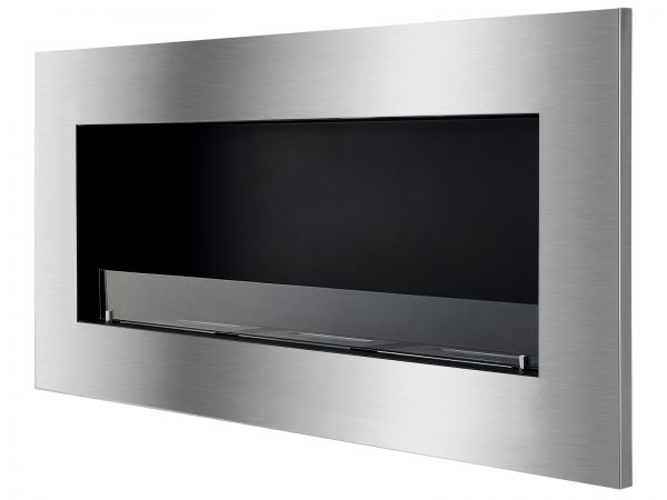 IGNIS® | Stainless Steel Flush Ethanol Fireplace – Optimum