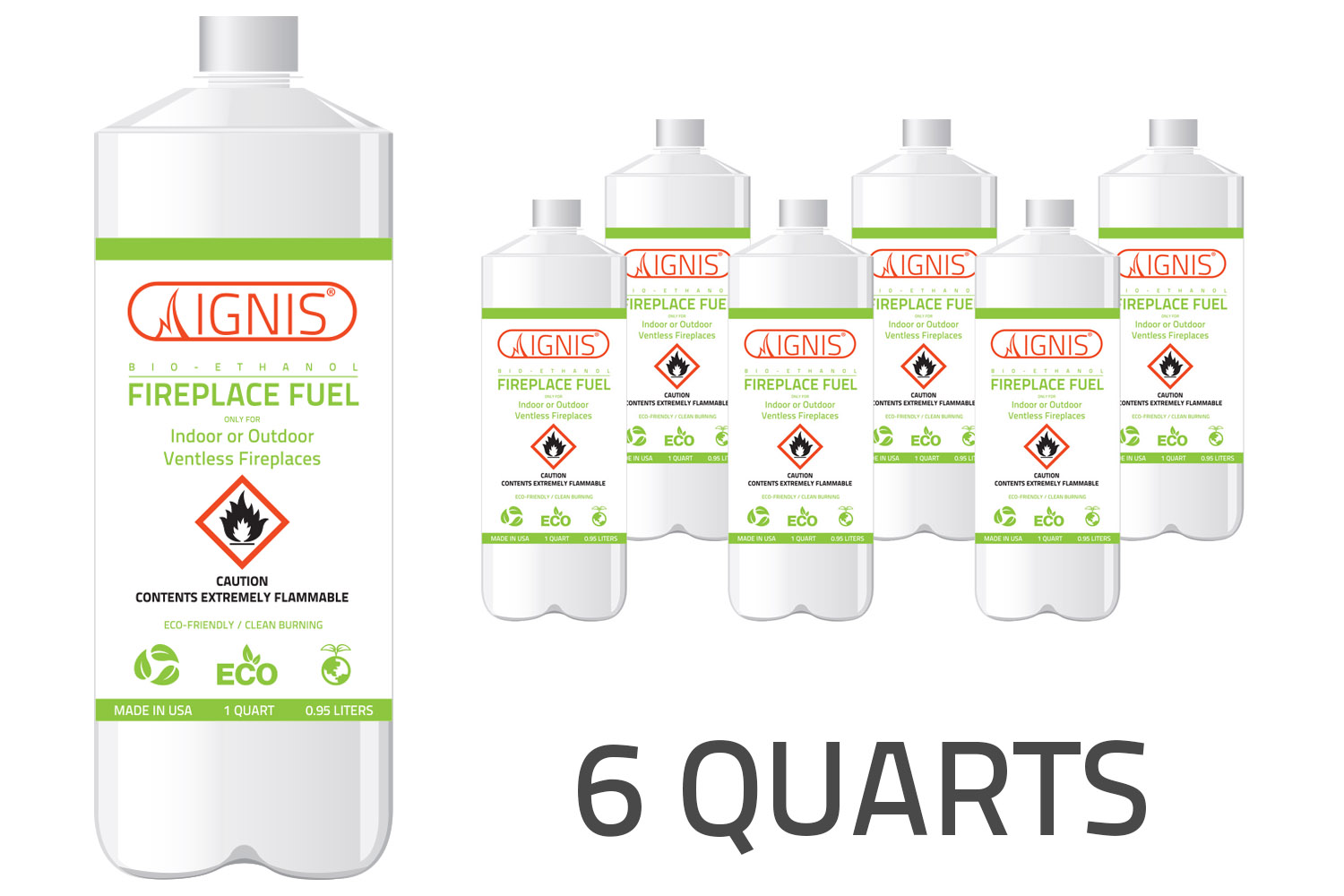 Liquid Bio Ethanol Fireplace Fuel Ignis® Clean Burning