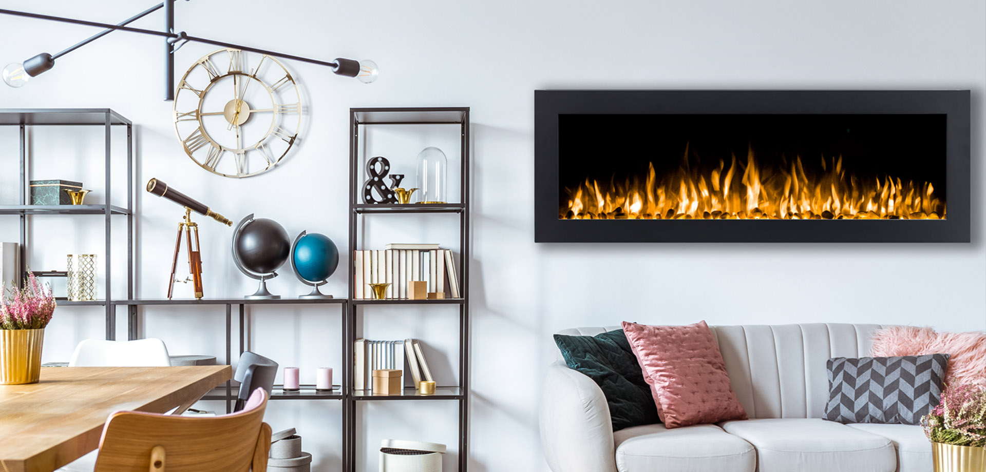 INTU Recessed Electric Fireplace Range by IGNIS